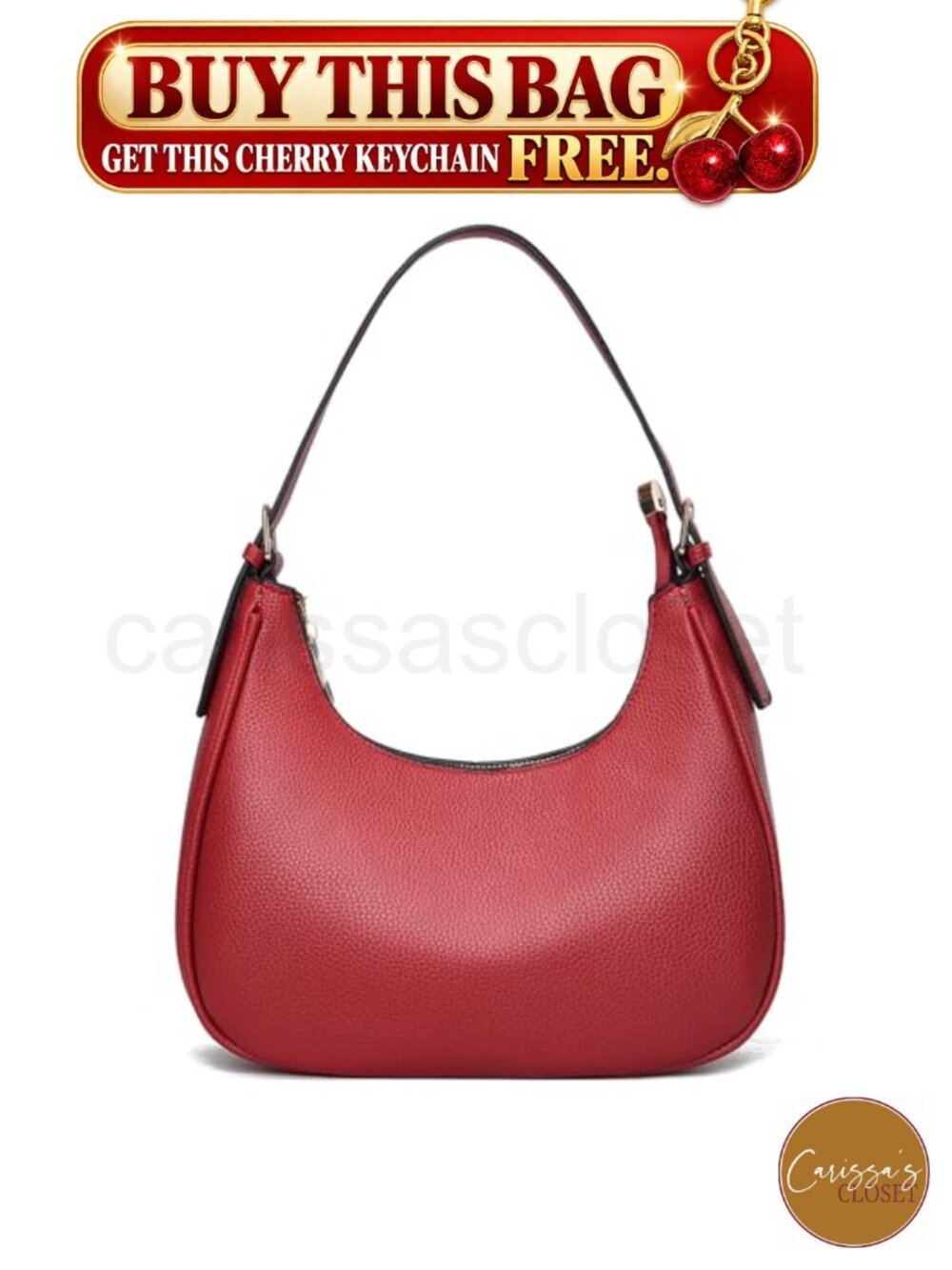 ✨ CROJUYI Small Crescent Hobo Shoulder Bag Vegan Leather Underarm Purse